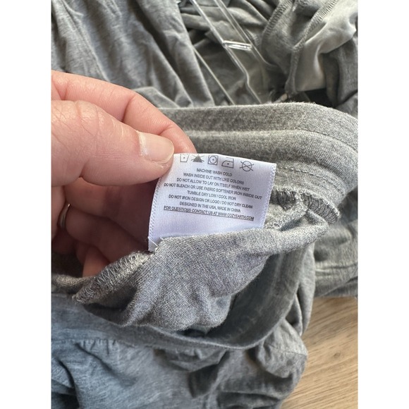 Cozy Earth pajama set women M gray Bamboo Stretch Knit Classic Long Sleeve - Picture 5 of 5